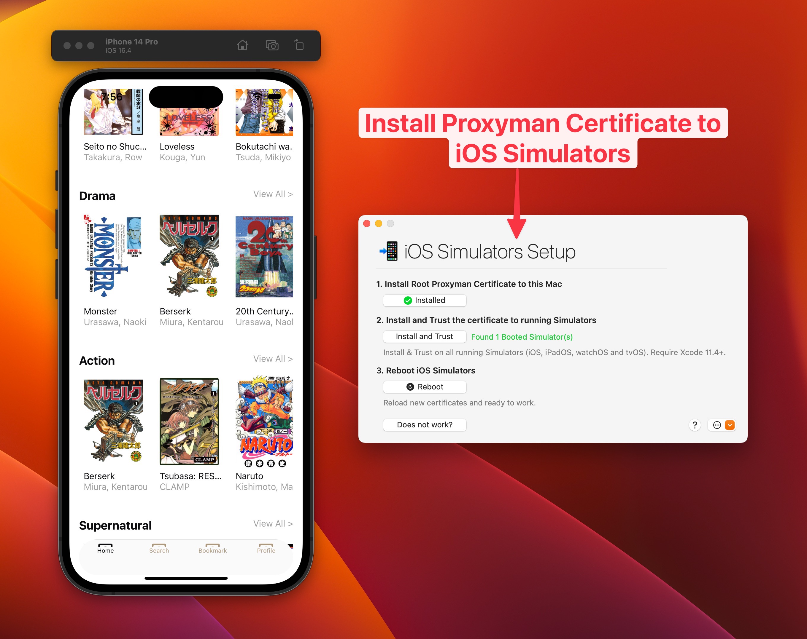 Install Proxyman Certificate for iOS Simulators