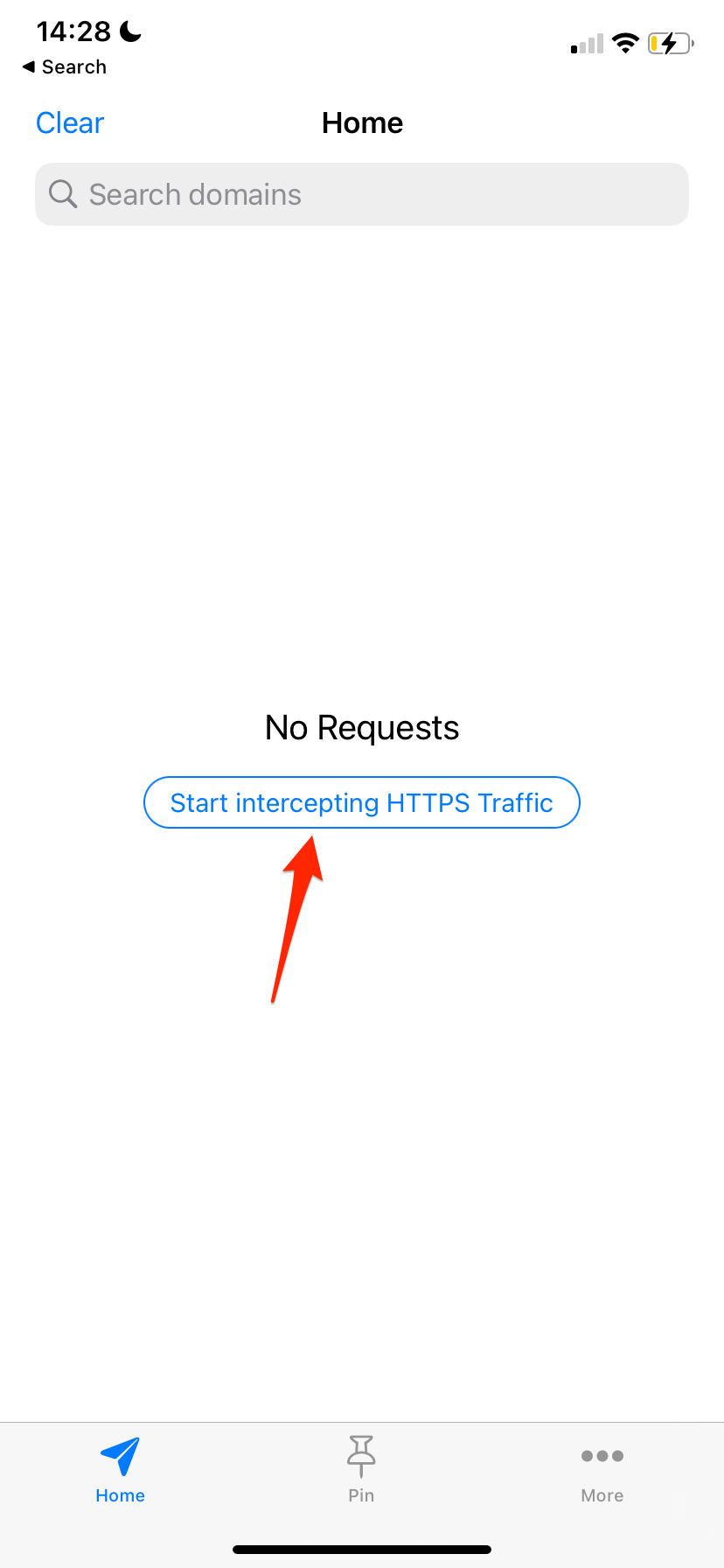 Start intercept HTTPS Traffic with Proxyman