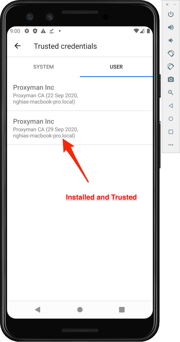 Install and trust self-signed certificates
